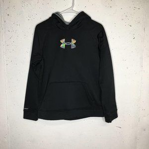 Black Under Armour Hoodie size YXL-